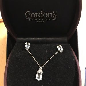 Aquamarine and white gold set - make offer